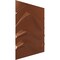 Ekena Millwork 19 5/8in. W x 19 5/8in. H Wave EnduraWall Decorative 3D Wall Panel Covers 2.67 Sq. Ft. WP20X20WVBCO - alternate 2